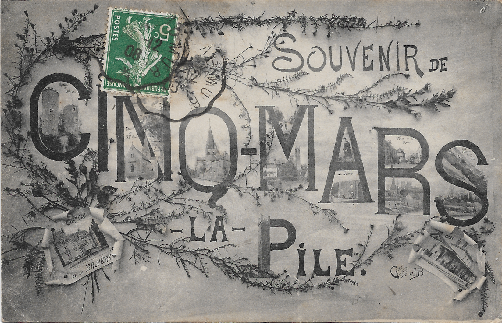 Cinq-Mars-la-Pile — carte postale ancienne